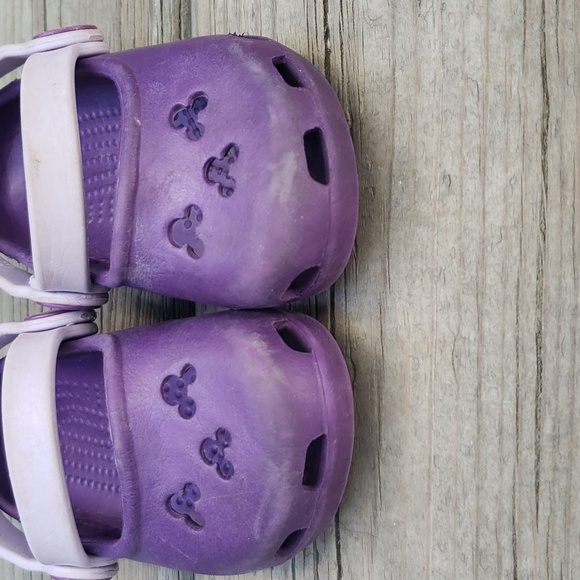 CROCS Sz 2/3 Minnie Mary Jane Infant Purple - Picture 6 of 6